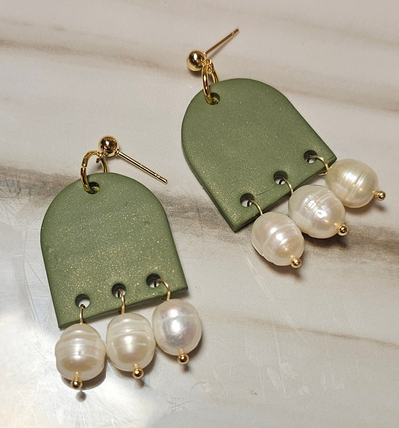 Pearly Archway Dangles